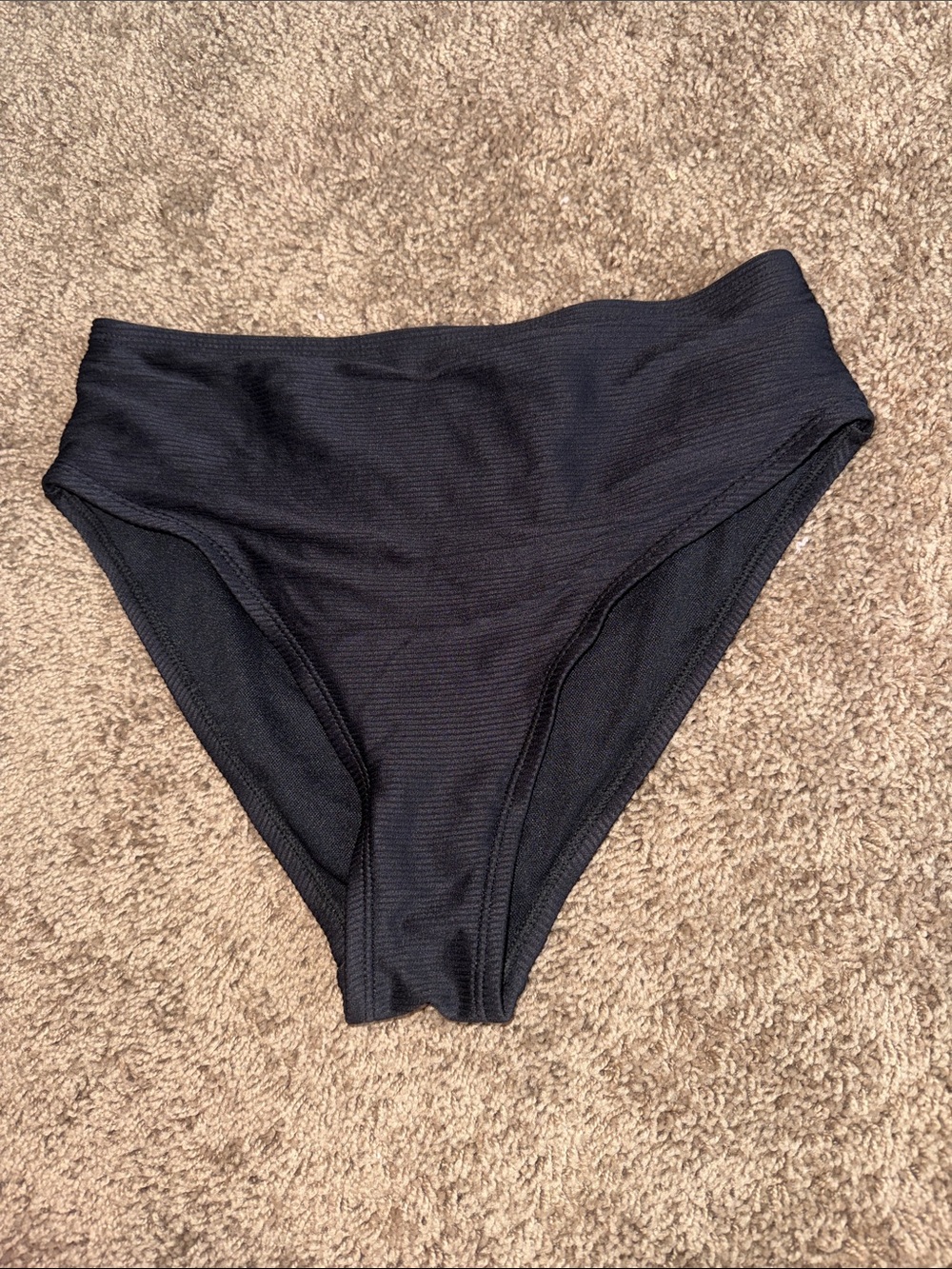 Time and Tru black high waisted bikini bottoms